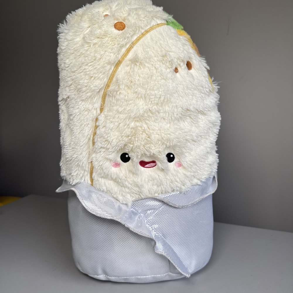 2021 Squishable RETIRED Comfort Food Burrito 18" Stuffed Animal Plush Metallic
